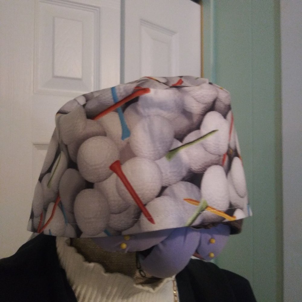 2295 Jeaniemade Short Size Surgery Cap/Do-Rag With Ties in The Back
